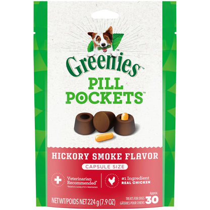 Hickory Smoke Flavored Capsule Pill Pockets, 60 Count